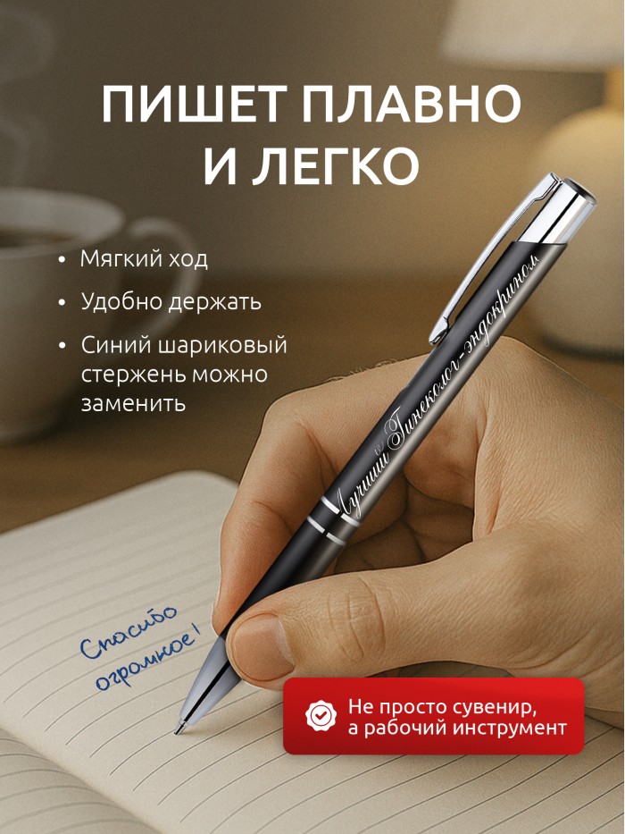 Ручка с гравировкой Лучший Гинеколог-эндокринолог  Екатеринбург