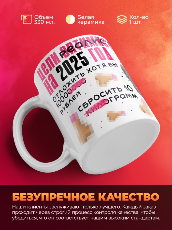 Кружка цели реалиста на 2025 год  Екатеринбург